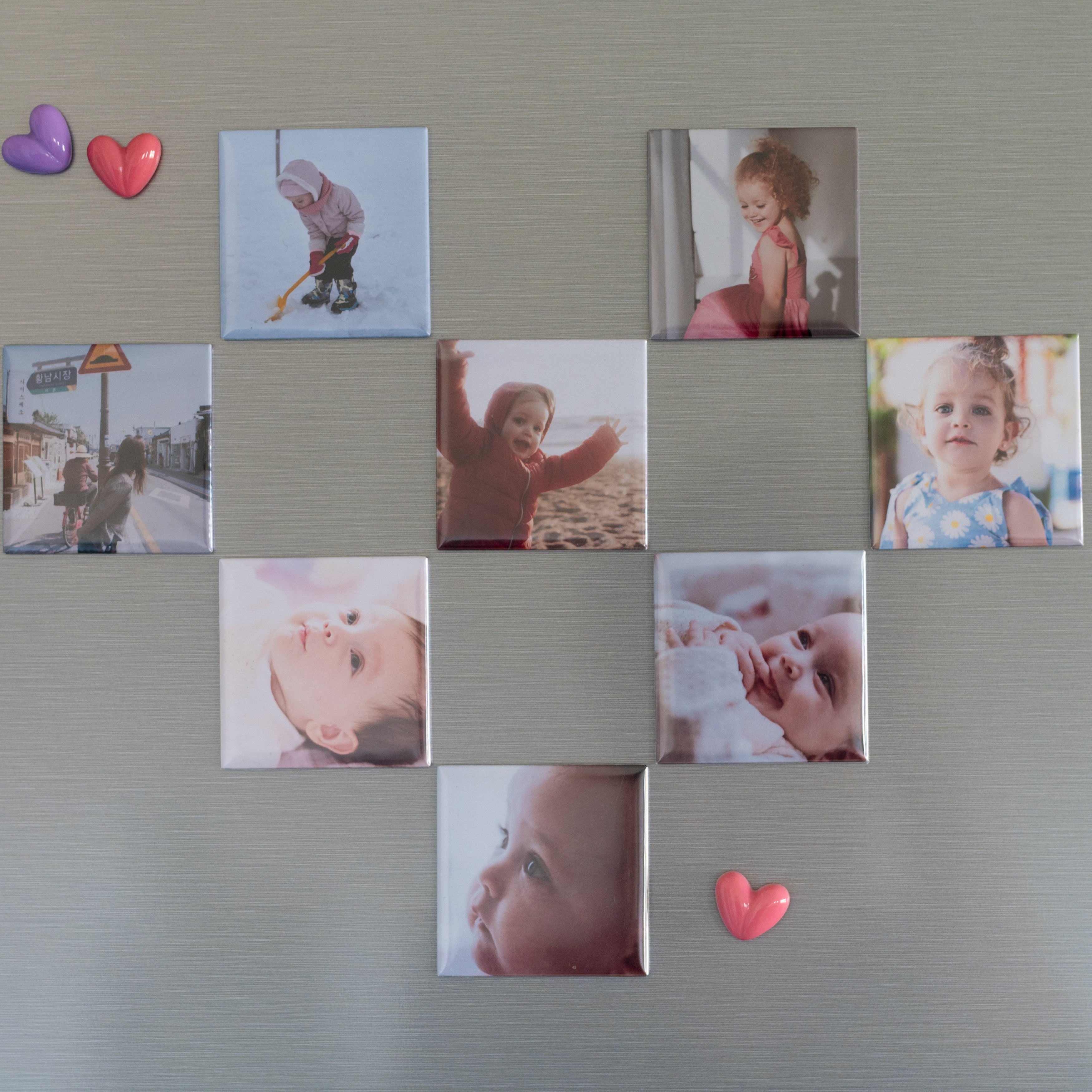 Pack de Ímanes personalizados com fotos - 5x5cm